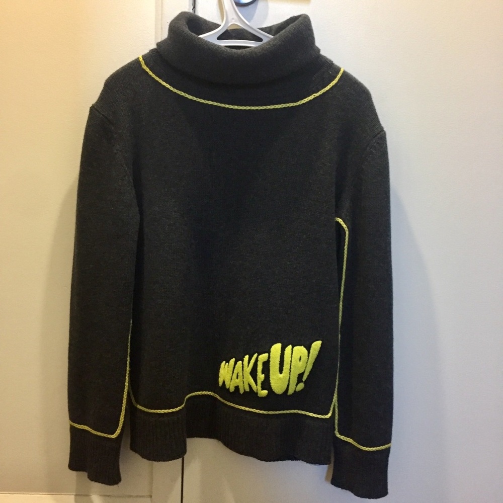 Mira Mikati Turtleneck Sweater Gray Small